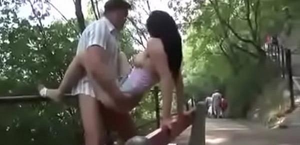  German Public sex in park